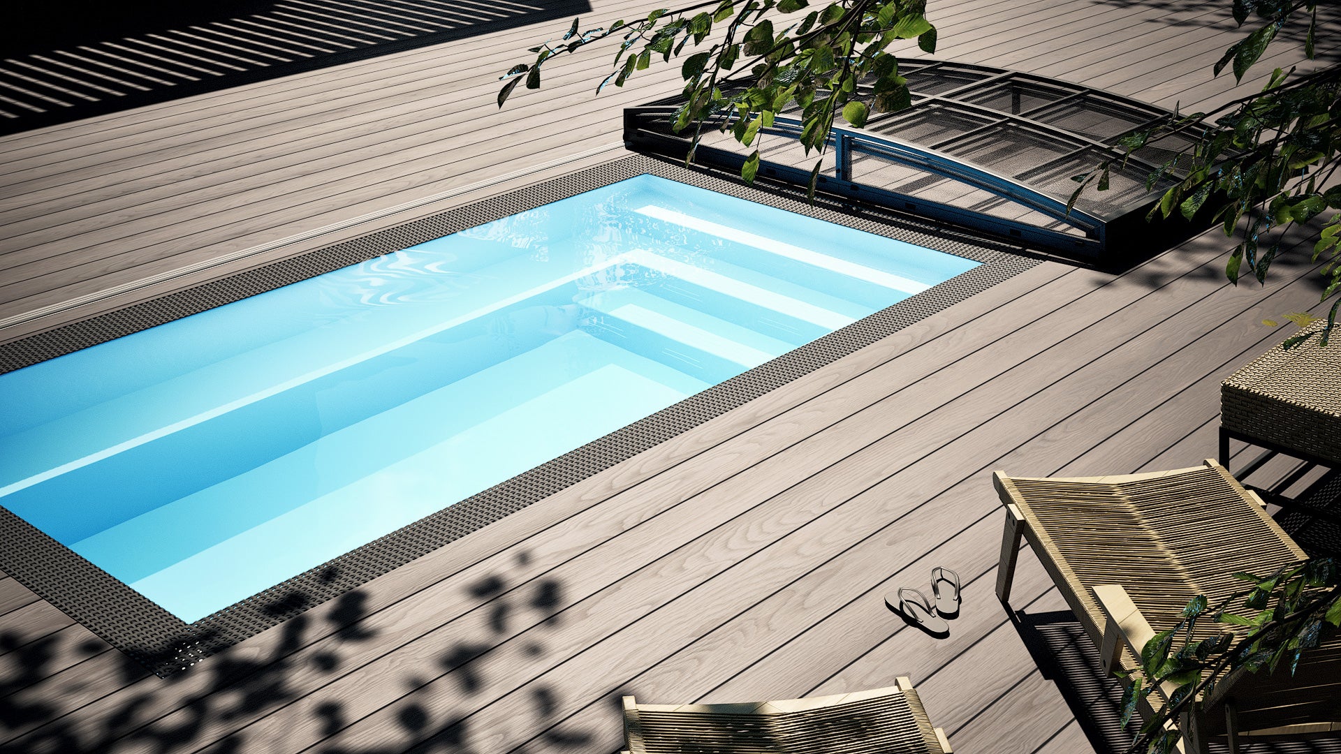 Minipool Wellness-pool 3×3 m